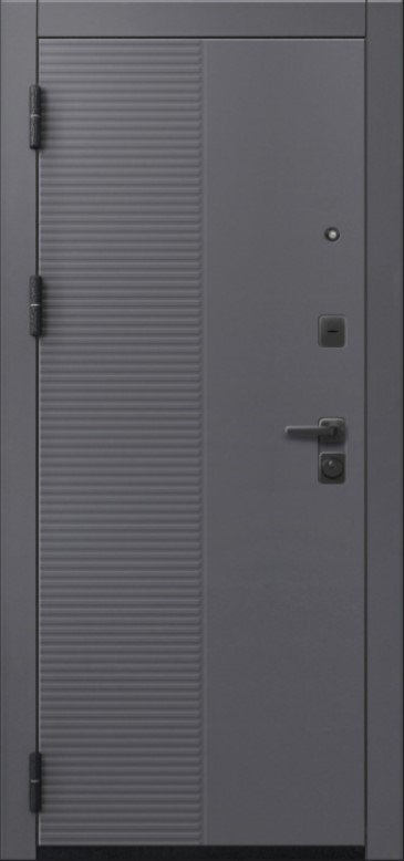 Товар Дверь V-18 Черный муар + Кашемир графит - Кашемир сильвер DIS007357