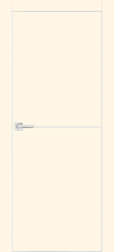 Межкомнатная дверь P-19 AL молдинг магнолия